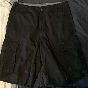 Black Cargo Shorts